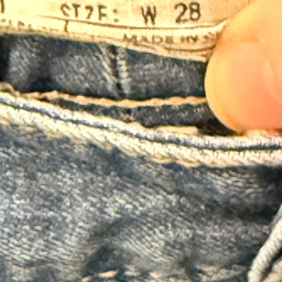 Free People Blue Cigarette Faded Distressed Wash Jeans Zipper Ankle High-Rise - Picture 2 of 5